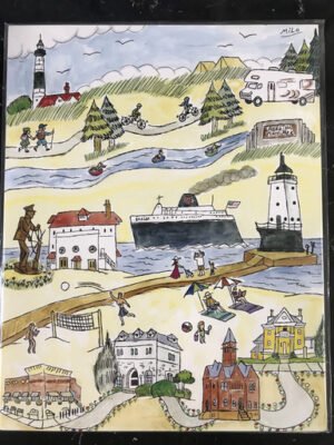 No Frame Ludington Scenescape 11 x 14