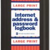 Large Print Internet Address & Password Logbook