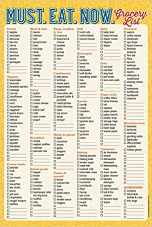 Must. Eat. Now. Grocery List