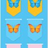 i-clips Butterflies Magnetic Bookmarks