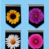 Flowers i-clip Magnetic Page Markers